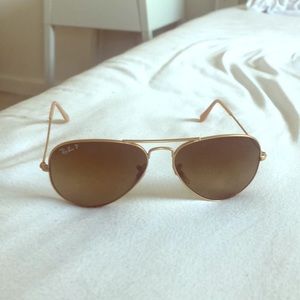 Polarized Ray-Ban aviators